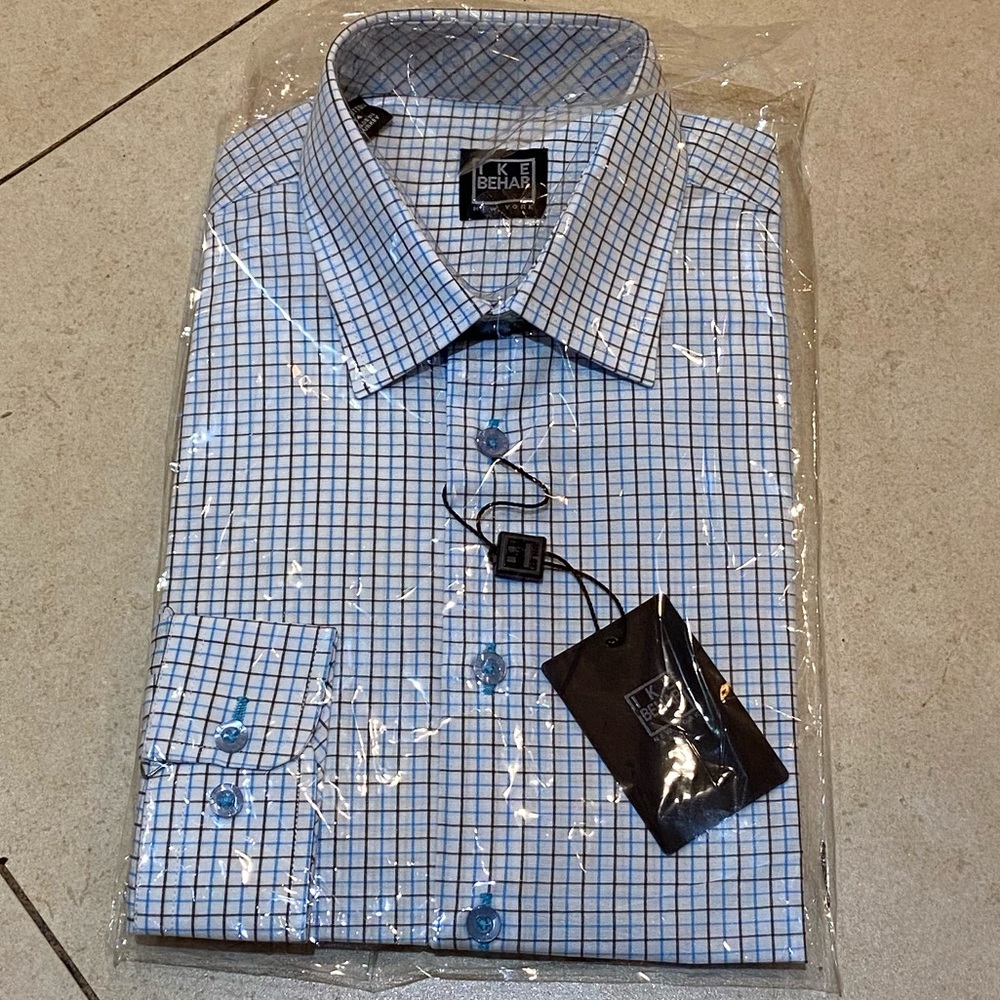 NWT Ike behar button down shirt